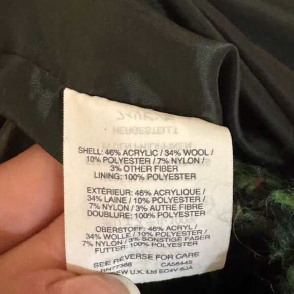 J.CREW Daphne tweed coat green size 4 - Picture 12 of 15